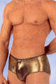 Lingerie Homme Slip Bandes Larges Or